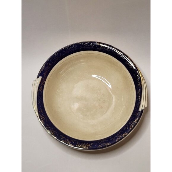 Vintage Antique Victoria China Warranted 22 Kt Gold 10” Bowl - Picture 4 of 11